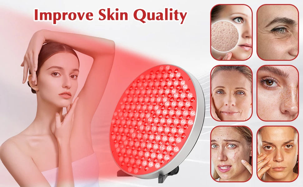 Professional Red Light Therapy Panel - 660nm + 850nm LED Device