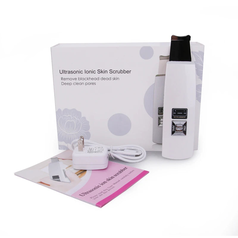 Sonic Clean Pro ultrasonic skin scrubber with original packaging and accessories

