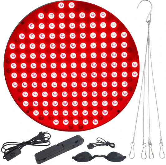 Professional red light therapy panel with 660nm and 850nm LEDs